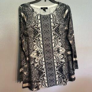 Style & co size SMALL long sleeve tunic navy